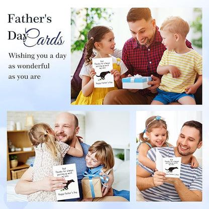 FaCraft Funny Fathers Day Card for Dog Dad, 4 x 6, Happy Naughty Fathers Day Gift Card, with Envelope, for Father from Wife Daughter Son Dog