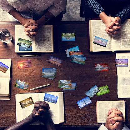 300 Pcs 50 Styles Prayer Cards Bible Verse Card Double-Side Scripture Inspirational Cards Motivational Encouraging Christian Cards for Women Men Mini Business Easter Religious Christian Gifts