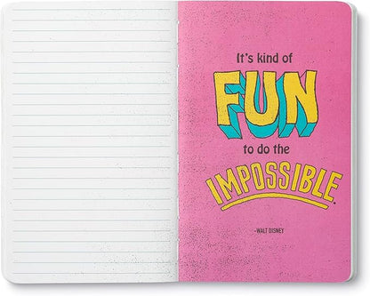 Compendium Softcover Journal - It’s Possible – A Write Now Journal with 128 Lined Pages, 5″W x 8″H