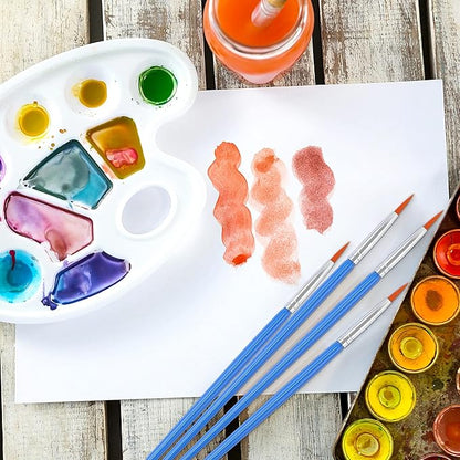 60 Pcs Round Paint Brushes,Small Brush Bulk for Detail Painting