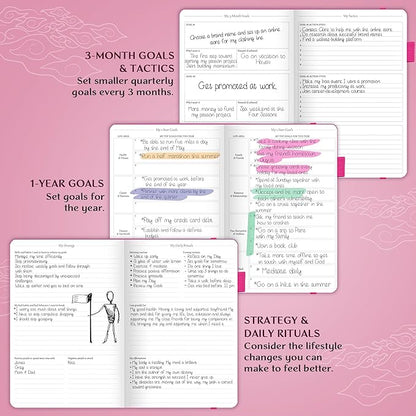 Legend Planner – Weekly & Monthly Life Planner to Hit Your Goals & Live Happier. Organizer Notebook & Productivity Journal. A5 (Hot Pink)