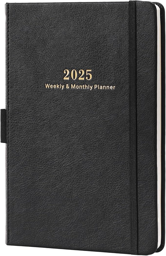 2025 Planner - Planner 2025 Weekly Monthly with Stickers, Jan 2025 - Dec 2025, 5.75" X 8.25", 2025 Calendar Planner, Premium Paper, Pen Holder, Inner Pocket, 40 Notes Pages