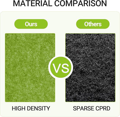 AKTOP Cork Bulletin Board 12x12, 1/2" Thick Felt Cork Board Tiles 6 Pack, Small Square Pin Board for Wall, Self Adhesive Corkboards with 60 Push Pin Wood Clips for School, Home & Office, Green