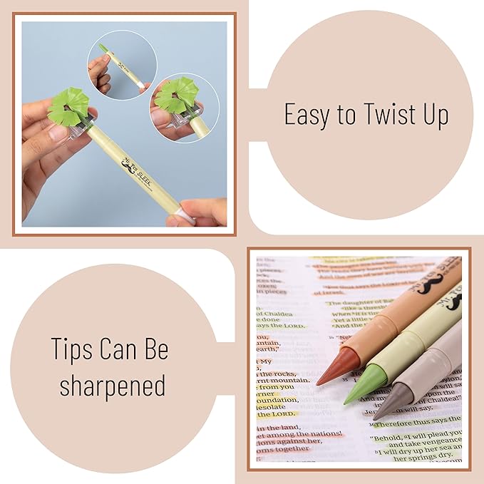 Mr. Pen- Gel Highlighter Set, 16 Pack, Assorted Colors, Bible Highlighters No Bleed Gift Set, No Bleed Highlighters, Bible Highlighter, Gel Highlighters for Bibles
