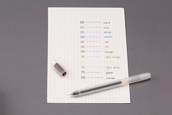 Colored Pens for Note Taking,0.38mm Ultra Fine Point 12 Multicolor Pen for Journaling Writing Drawing Coloring Planner Calendar,12 Count