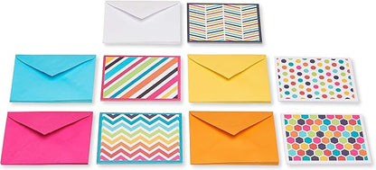 American Greetings Blank Cards Assortment with Envelopes, Bright Patterns (30-Count)