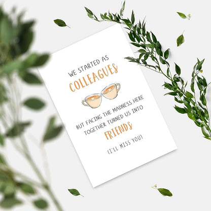 Coworker Leaving Card - Heartfelt & Funny Farewell Cards for Colleagues, Bosses & Friends