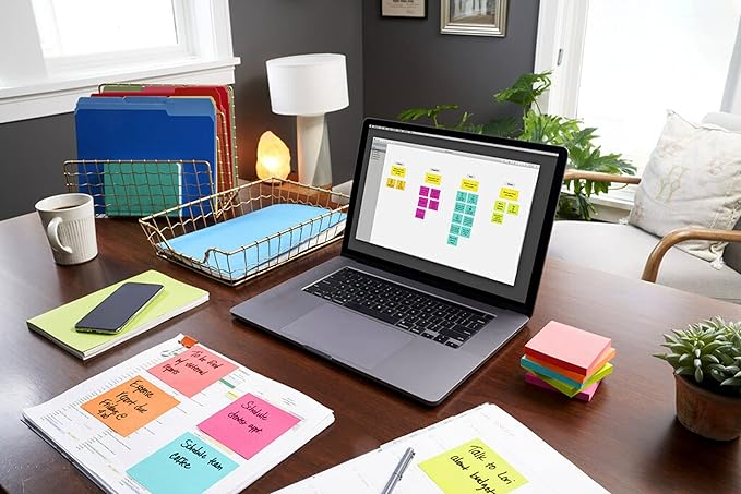 Post-it Mini Notes, 1 3/8 in. x 1 7/8 in., 12 Sticky Notes Pads, 100 Sheets per Pad, Poptimistic Collection, School Supplies and Oﬃce Products, The Original Post-it Note