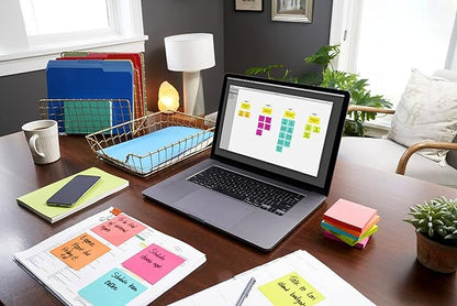 Post-it Mini Notes, 1 3/8 in. x 1 7/8 in., 12 Sticky Notes Pads, 100 Sheets per Pad, Poptimistic Collection, School Supplies and Oﬃce Products, The Original Post-it Note