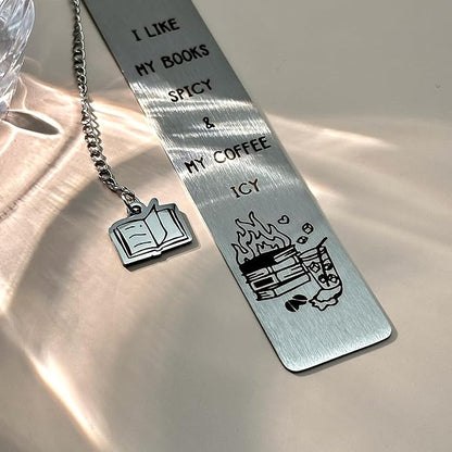 Spicy Book Marks for Reading Women, Friendship Gifts for Women, Coffee Lovers Gift Ideas for Readers, Book Loves, Book Club Gifts, Funny Birthday Gifts, Book Accessories