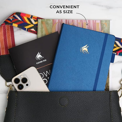 Clever Fox Dated Planner Premium Edition – 2025-2026 Weekly Planner for Planning, Goal Setting & Time Management – Planner Notebook with Habit Tracker & to-do List – A5 Size (Mystic Blue)