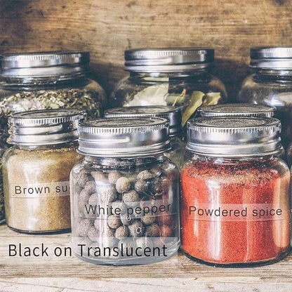 Phomemo D30 Label Tape, for D30 D35 Q30 Q30S Q31 Label Maker, Black on Transparent Clear Sticker Thermal Paper Self-Adhesive Label Maker Tape, 14mm x 30mm (0.55 x 1.18 Inch) 210 Labels/Roll, 3-Roll