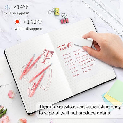 Vanstek 12 Red Erasable Gel Pen Refills, Gel Ink Refills Compatible with Frixion & Friction Erasable Pens, Fine Point 0.7 mm, Perfect for Writing Planner & Crossword Puzzles