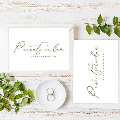 LADY&HOME To My Parents-in-law on Wedding Day Card