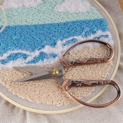 JubileeYarn Crane Motif Small Embroidery Craft Scissors - Copper - 1 Scissor