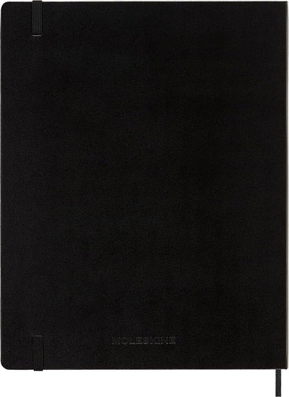 Moleskine Classic Notebook, Hard Cover, XXL (8.5" x 11") Ruled/Lined, Black, 192 Pages