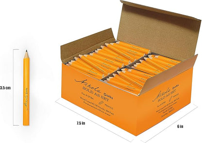Mini Golf Pencils Without Erasers - 384 Count - Classic Pre-Sharpened #2 HB American Pew Pencils Standard Hex Shaped Bulk Pack