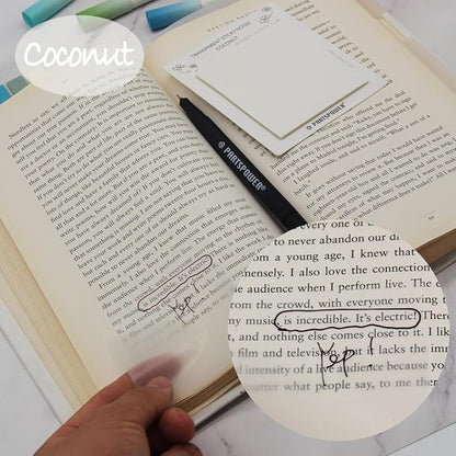 Pastel Transparent Sticky Notes, 4 Pads 3X3 Inch See Through Annotating Sticky Notes for Annotating, Bible Journaling Supplies, Office School Supplies, 50 Sheets/Pad