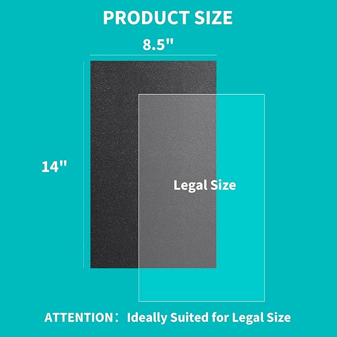 Binditek 100 Pack Binding Covers and Backs Set, 8.5 x 14 Inches, Including 50 Pcs 8 Mil Clear PVC Binding Covers, 50 Pcs 12 Mil Sand-Textured Polycovers, for Legal Size