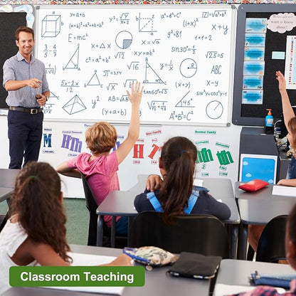 Lockways Large Dry Erase Board 72 x 48 Inch, Magnetic White Board for Wall, Aluminium Frame Whiteboard with Marker Tray