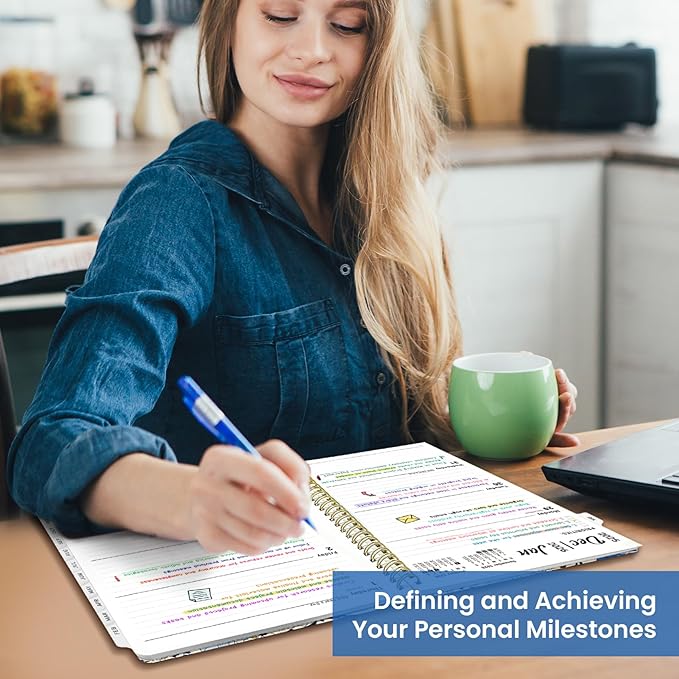 2026 Planner, Weekly and Monthly Planner for Women, January 2026 to December 2026, Pretty Hardcover 2026 Calendar Planner Book with Tabs, Inner Pocket, Spiral Bound, Perfect Office Home School Supplies - 8.5" x 11", Azure Garden