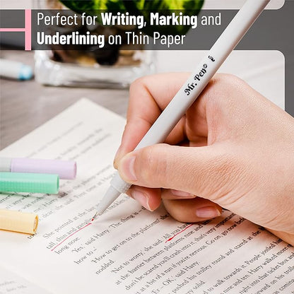 Mr. Pen- Fineliner Pastel Pens, 12 Pack, Pastel Colors, No Bleed Fine Point Pen, No Smudge Fine Tip Markers, Bible / Journal Pens, Drawing / Note Taking Pen