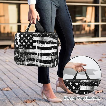 Universal Tablet Laptop Sleeve Case 10 inch, Retro Dirty Flag Slim Carrying Case Durable Handbag Travel Laptop Bag for 7 to 10-inch Laptops/Notebook/Kids Tablet/ipad/eBook Readers