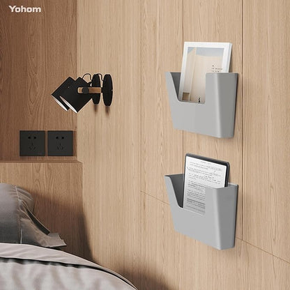YOHOM No Drilling File Holders (Grey 3)