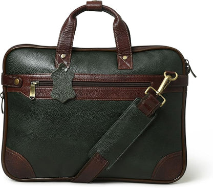 ADYAN 15 inch Leather Briefcases for Men and Women Laptop Bag Business Travel Messenger Bag Vintage Leather Best Office Satchel Bag