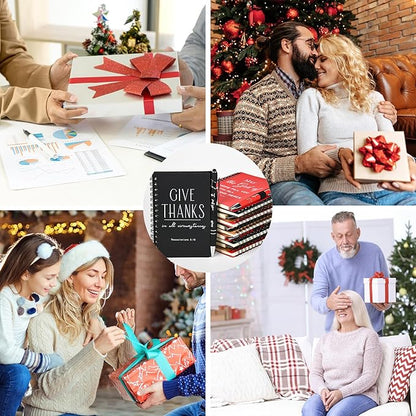 INSADA Christian Prayer Journal Spiral Notebooks Bulk with Pens - Small Notepads (4.13”x5.43”) - Easter Gifts for Women men,Church Members & Bible Study Groups (30 sets multicolor)