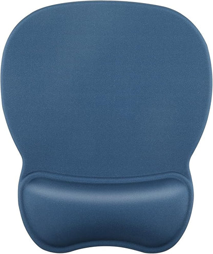 MROCO Ergonomic Mouse Pad with Gel Wrist Rest, Comfortable Mousepad with Smooth Wrist Support Surface and Non-Slip PU Base for Pain Relief, Computer, Laptop, Office & Home, 9.4 x 8.1 in, Navy Blue