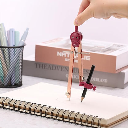 Mr. Pen- Compass for Geometry, Rose Gold, Compass with Pencil, Drawing Compass Drawing Tool, Math Compass, Drafting Tools, Drawing Tools, Geometry Compass, Circle Drawing Tool, Geometry Set
