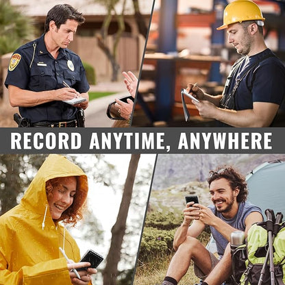 POPYOLA 8 Pack Waterproof Pocket Notebook, 3 x 5 Pocket Notepad, All Weather Small Mini Spiral Notepad with 100 Lined Pages for Outdoor Office School