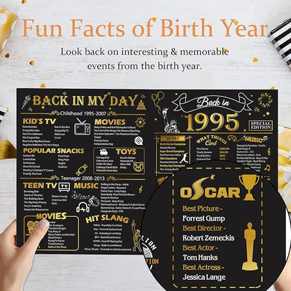 30th Birthday Card for Men Women, 3D Pop Up 30th Birthday Gifts Cards for Him Her, Back In 1995 Funny 30 Year Old Birthday Decorations