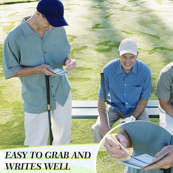 Yexiya Golf Pencils Bulk Half 2 HB 3.5 Pre Sharpened Hexagonal Yellow Wood Mini Pencils for Kids School Classroom Baby Shower Bridal Wedding Office Supplies(80 Pcs)