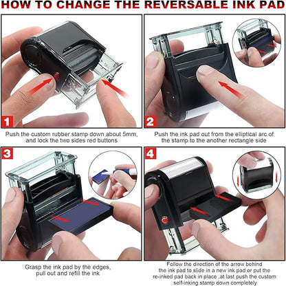 Draft Stamps Self Inking Office Draft Stamps Self-Inking Red Draft Stamp fot Office Supplies Rubber Business Stamps Drafting,Red(Draft)