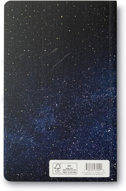 Compendium Softcover Journal - Look to the Stars – A Write Now Journal with 128 Lined Pages, 5”W x 8”H