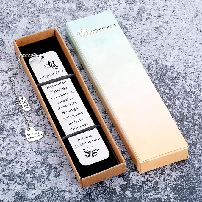 Graduation Retirement Gifts for Women Christmas Retirement Bookmark Gift for Female Her Women Thank You Gifts for Teacher Coworker Friends Retirement Gifts for Employee Boss Leader Retirement Focus
