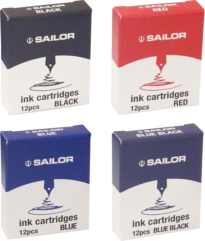 Sailor Jentle Ink Cartridges (Red)