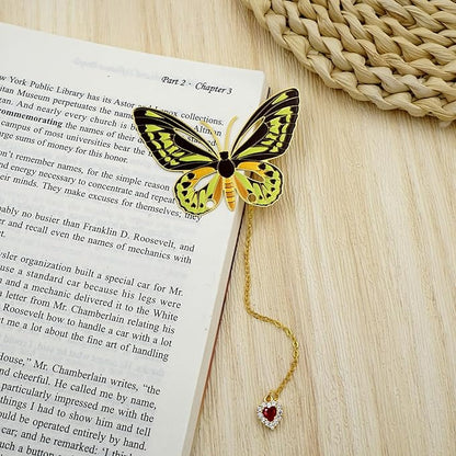 Butterfly Bookmarks for Women,Metal Bookmark,Unique Gifts Book Markers for Women Book Lovers,Teacher Appreciation Gifts,Valentine Mother's Day Christmas New Year Birthday Gift (05-Green)