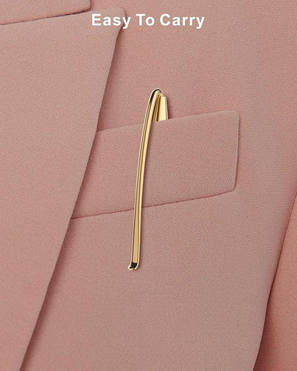 Cambond Ballpoint Pens Fancy Pens - Wedding Guest book with Pen for Journaling Uniform Christmas Gift Gold Pen Black Ink Pens 1.0mm Medium Point, 3 Pens with 6 Refills (Gold)