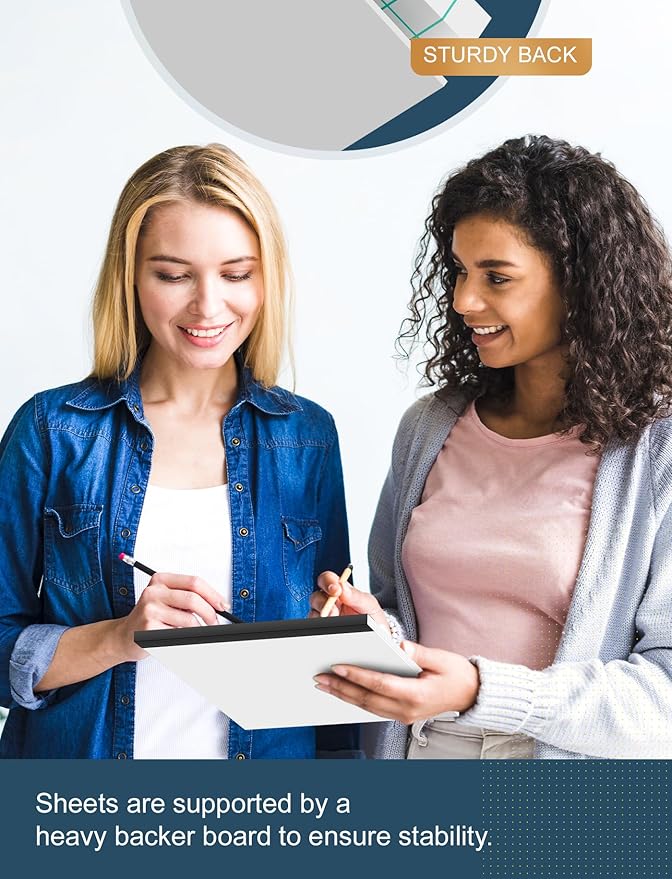 Graph Paper Pad 8.5 x 11, 12 Pack Graph Paper Notebook, 4x4 Graph Ruled, Grid Paper Pad 8-1/2" x 11", Blueprint Quadrille Pads, Grid Paper Notebook 8.5 x 11, White 70 GSM Graft Paper, 30 Sheets/Pad