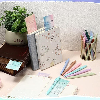 Quelay 30 Set Christmas Inspirational Gift Bulk with Motivational Pens Inspiring Quote Bookmarks Team Building Gifts for Employees Appreciation Team Women Staff Gifts Bulk Volunteers(Team)