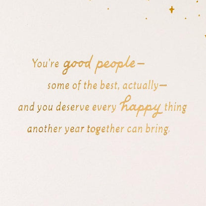 Hallmark Anniversary Card for Couple (Good People)