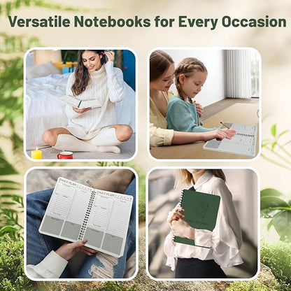 Day Planner Notebook - Undated Planner To Do List Notebook, Today Planner with Checklist, Daily To Do Planner to Increase Productivity, The Perfect Office Supplies For Man/Women (Dark Blue)