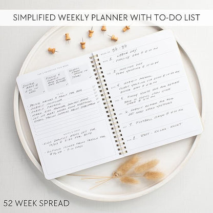 Beautiful Daily and Weekly Planner - To Do List Notebook to Easily Organize Your Agendas And Boost Productivity in School Or At Work - Stylish College or Office Supplies For Women