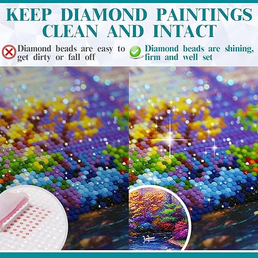 Diamond Painting Sealer, Puzzle Glue Clear, Diamond Painting Accessories with Permanent Fixation and Shining Effect, Diamond Painting Art Glue for 5D Diamond Painting, Puzzle and DIY Crafts (120ml*2)