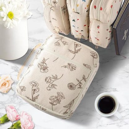 Bible Cover Case for Women,Large Bible Tote Bags for Women Organizer Corduroy Bible Carrying Case for Girls,Bible Study Supplies Accessories Christian Gifts for Women