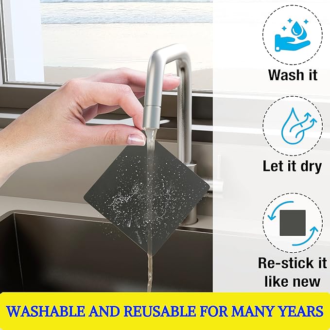 Dry Erase Reusable Sticky Notes - 12 Pack of 4″x4″ Whiteboard Stickers for Lists, Labels, Reminders & Decals - 2 Magnetic Markers - Adheres to Most Surfaces