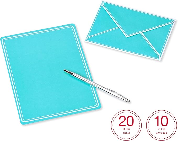 American Greetings Pastel Stationery Sheets and Colored Envelopes (80-Count)